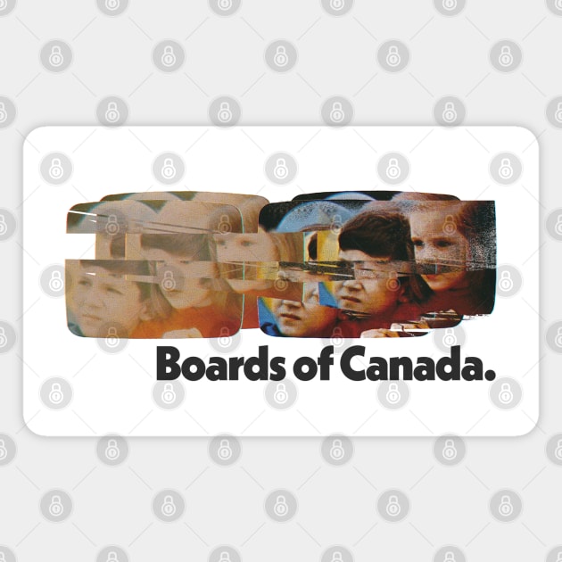 Boards Of Canada / Original Retro Glitch Art Design Magnet by DankFutura